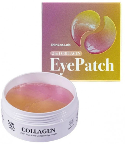 Гидрогелевые патчи для глаз с коллагеном и экстрактом граната «Two Tone Collagen Hydrogel Eye Patch»
