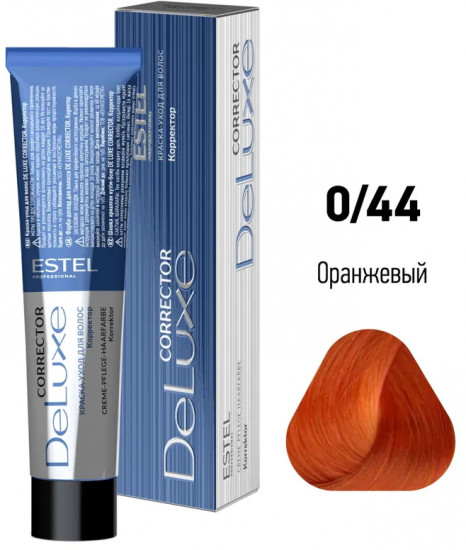 Краска-уход для волос «Correct», оттенок 0/44 оранжевый