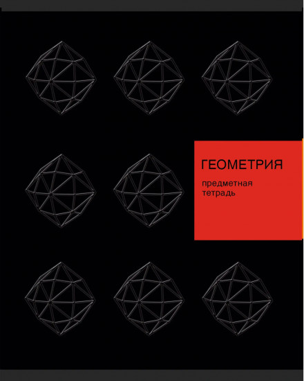 Тетрадь предметная «New Black. Геометрия»
