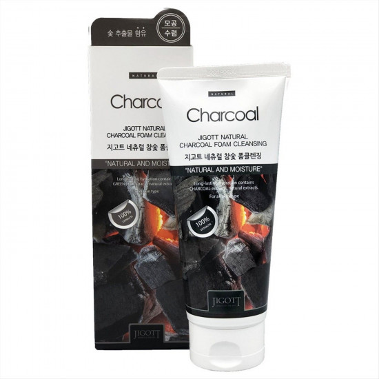 Пенка для умывания с древесным углём «Natural Charcoal Foam Cleansing»