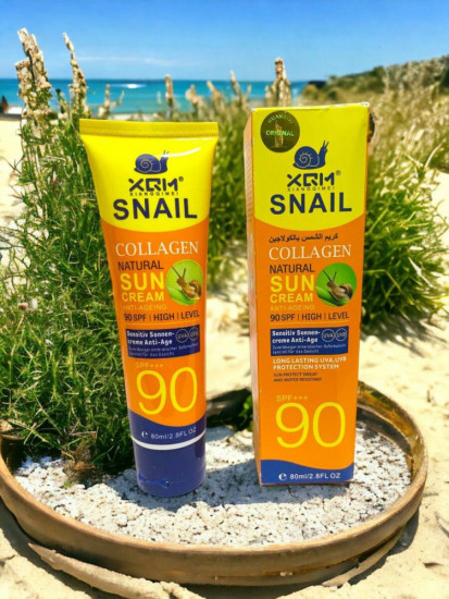 Солнцезащитный крем для лица и тела SPF90 «Snail Collagen»