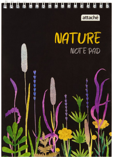 Блокнот «Nature Black flowers»