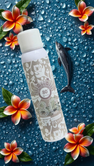 Солнцезащитный спрей «Desert Flower whitening sunscreen spray SPF80+»