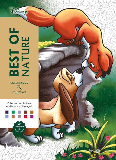 Раскраска. Coloriages mystères Disney. Best of Nature