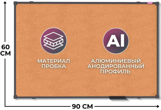 Доска пробковая «BlackFrame»