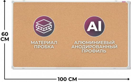 Доска пробковая «Iron»
