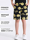 желтые смайлы на черном