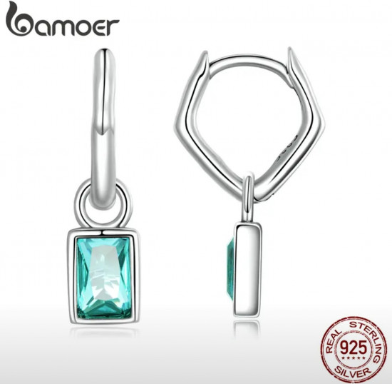 Серьги с фианитом женские