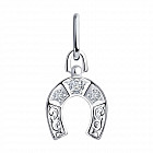 Подвеска из серебра с фианитами