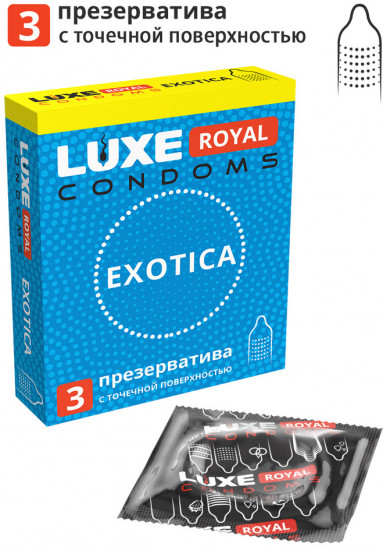 Презервативы с точечной поверхностью «Exotica»