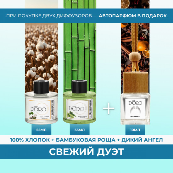 Набор диффузоров ароматических «Свежий дуэт»