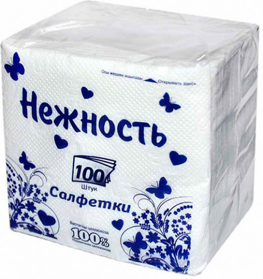 Салфетки бумажные «Нежность»