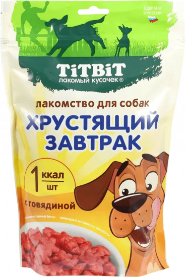 Лакомство для собак «Хрустящий завтрак с говядиной»