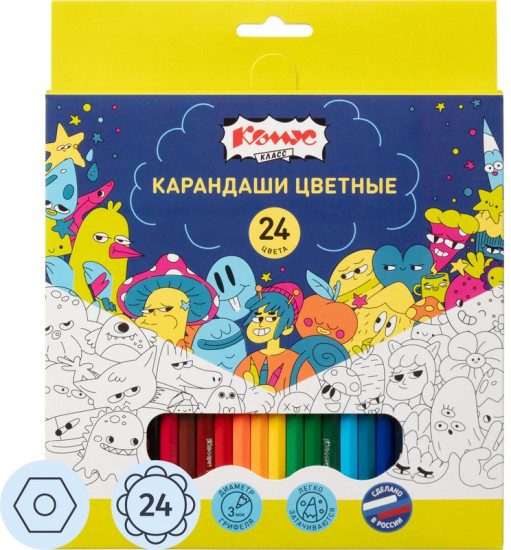 Набор карандашей цветных