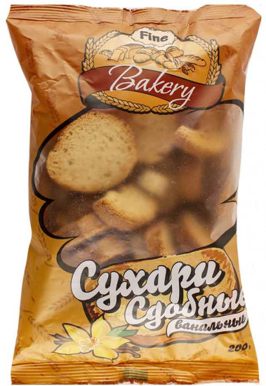 Сухари сдобные ванильные
