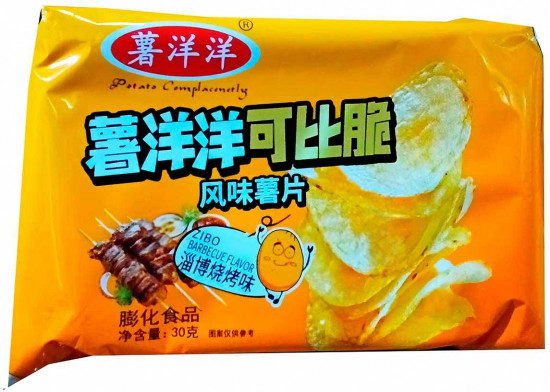 Чипсы со вкусом барбекю «Crispy BBQ»