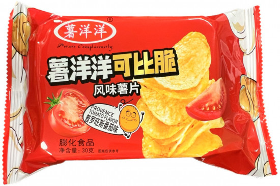 Чипсы с томатным вкусом «Crispy»