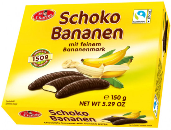 Суфле банановое в молочном шоколаде «Schoko Bananen. Шоколадные бананы»