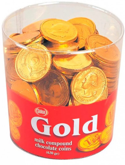 Монеты шоколадные «Gold»