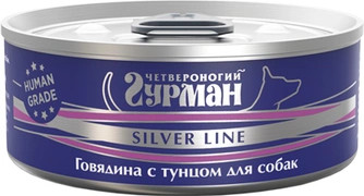 Корм влажный для собак «Говядина с тунцом»