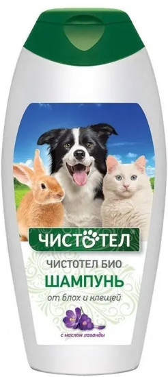 Шампунь для животных от блох и клещей