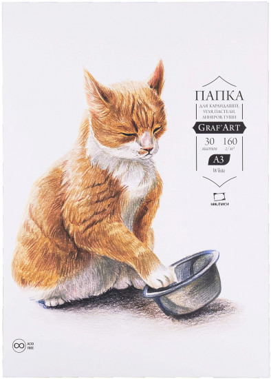Папка с бумагой для рисования