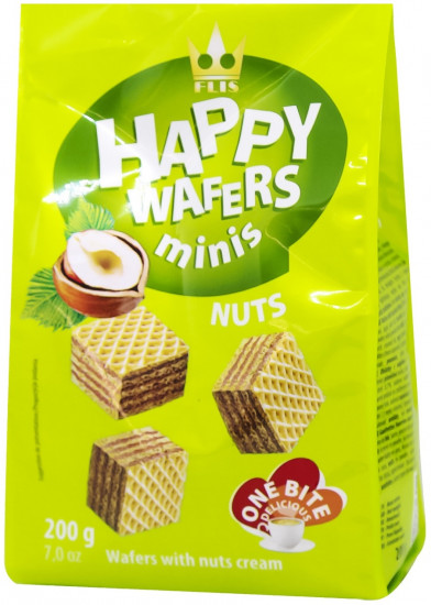 Вафли с лесным орехом «Happy Minis Wafers minis Nuts»