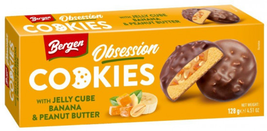 Печенье с кусочками желе из бвнана и арахисовым маслом «Cookies with Jelly Cube Banana and Peanut Butter»