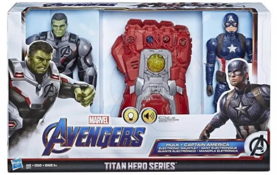 Интерактивный набор «Avengers: Халк, Капитан Америка и Рука-Перчатка Бесконечности»