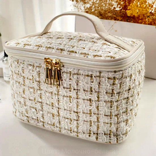 Косметичка из твида «Chanel ecru»