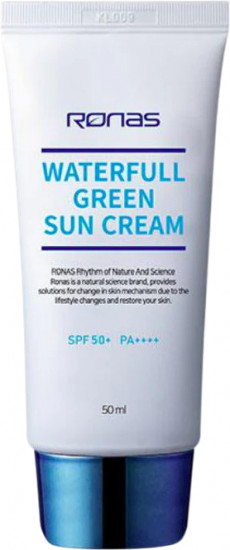 Крем для лица солнцезащитный «Waterfull Green Sun Cream» SPF 50+ PA++++