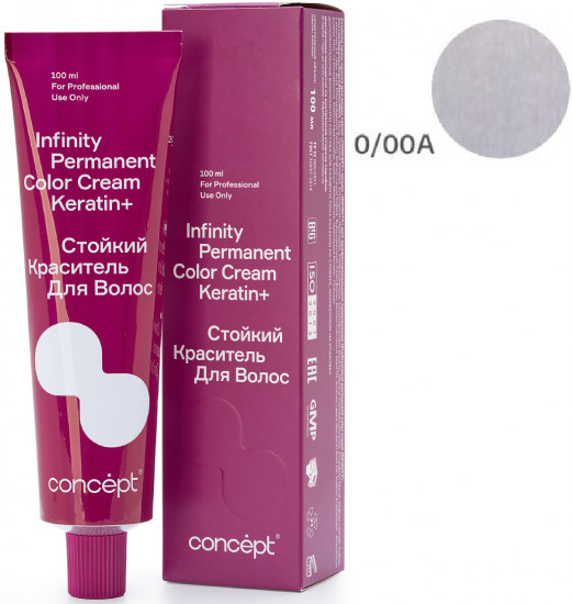 Краситель-корректор для волос стойкий «Permanent Color Cream Keratin+», оттенок 0.00A Щелочной