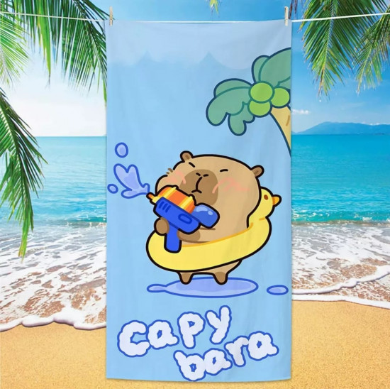 Пляжное полотенце «Capybarra»