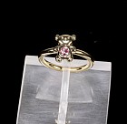 Кольцо «Панда» (покрытие - позолота с родированием)