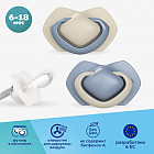 голубой/белый