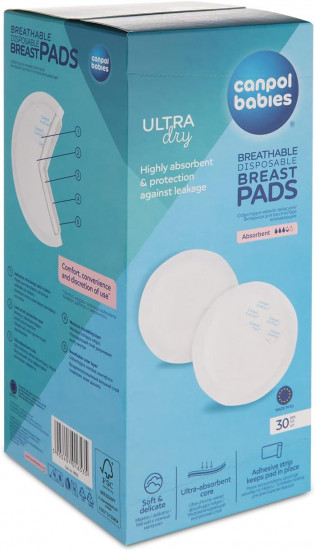 Вкладыши для груди лактационные с клейкой полоской «Breast Pads»