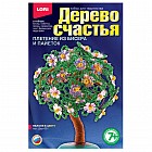 Дерево счастья. Плетение из бисера и пайеток "Яблоня в цвету"