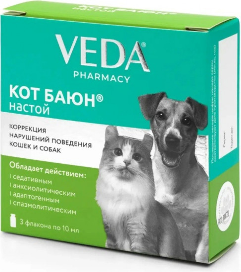 Настой для кошек и собак успокаивающий «Кот Баюн»