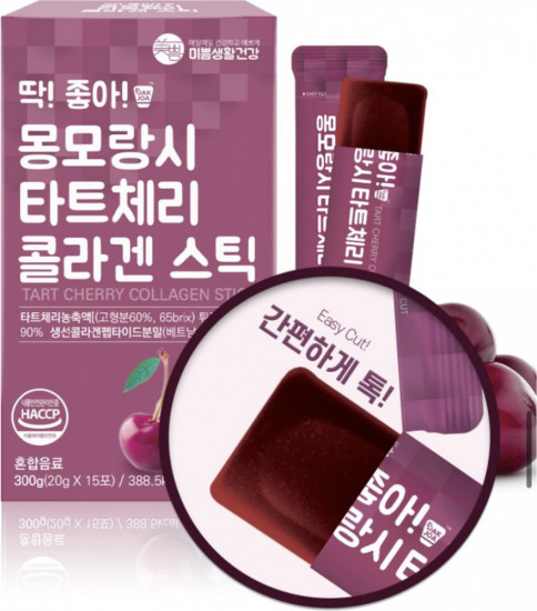 Коллаген-стики со вкусом вишни «Tart Cherry Collagen Stick»