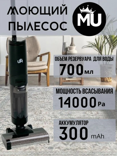 Вертикальный моющий пылесос для влажной и сухой чистки MD-01