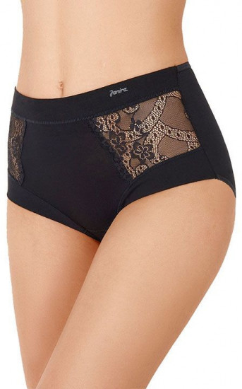 Высокие трусики Charm Cotton с кружевными вставками