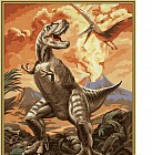 Раскраска по номерам "Тиранозавр"