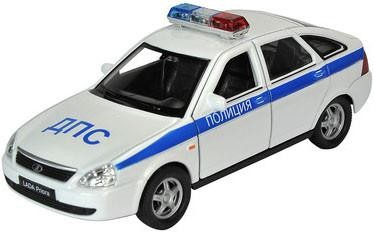 Модель автомобиля &laquoLADA Priora Полиция», масштаб 1:34-39 | Welly