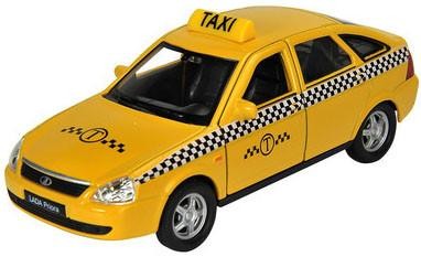 Модель автомобиля «LADA Priora Такси», масштаб 1:34-39 | Welly