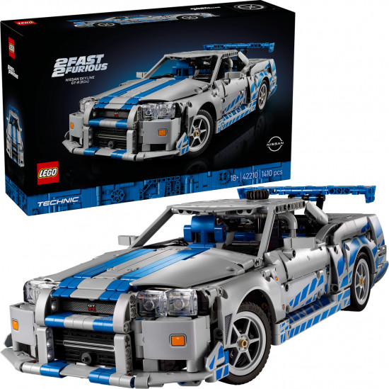 Конструктор LEGO® 42210 Двойной форсаж: автомобиль Nissan Skyline GT-R (R34)