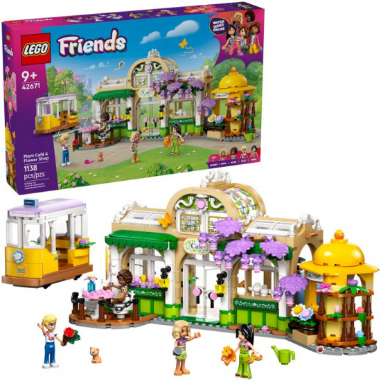 Конструктор LEGO® 42671 Кафе с растениями и цветочный магазин