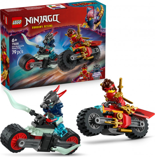 Конструктор LEGO® 71838 Скоростная гонка Кая на мотоцикле