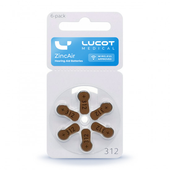 Батарейки Lucot ZincAir 312