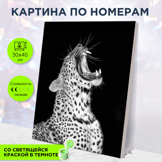 Картина по номерам «Бархатный оскал»