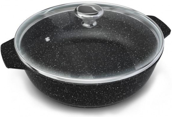 Жаровня со стеклянной крышкой «Neva Granite»